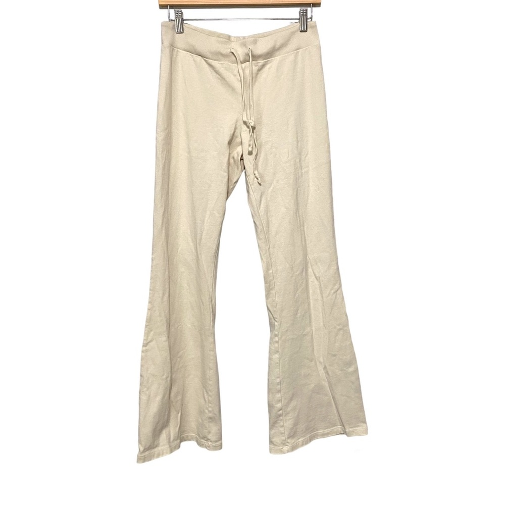 John Galt Tan Cotton Flare Pants